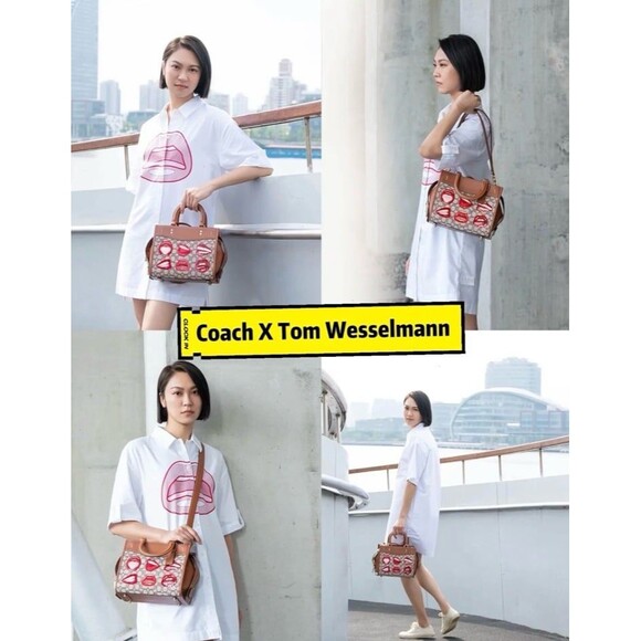 Coach X Tom Wesselmann Rogue 25 In Signature Textile Jacquard - Picture 4 of 7